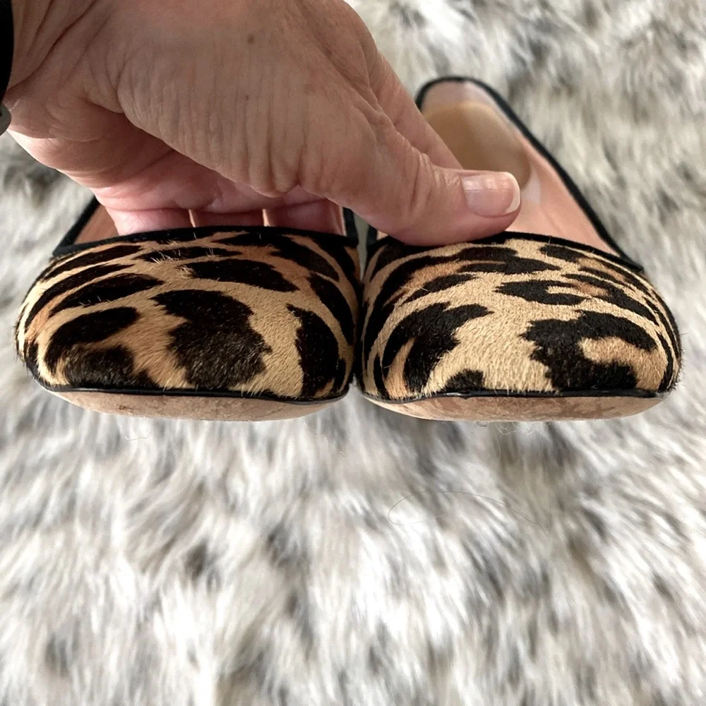 kate spade Leopard Print Ballet Flats - Tan/Black